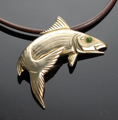 Bronze bonefish necklace